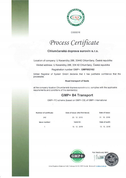 Certifikát GMP v angličtině